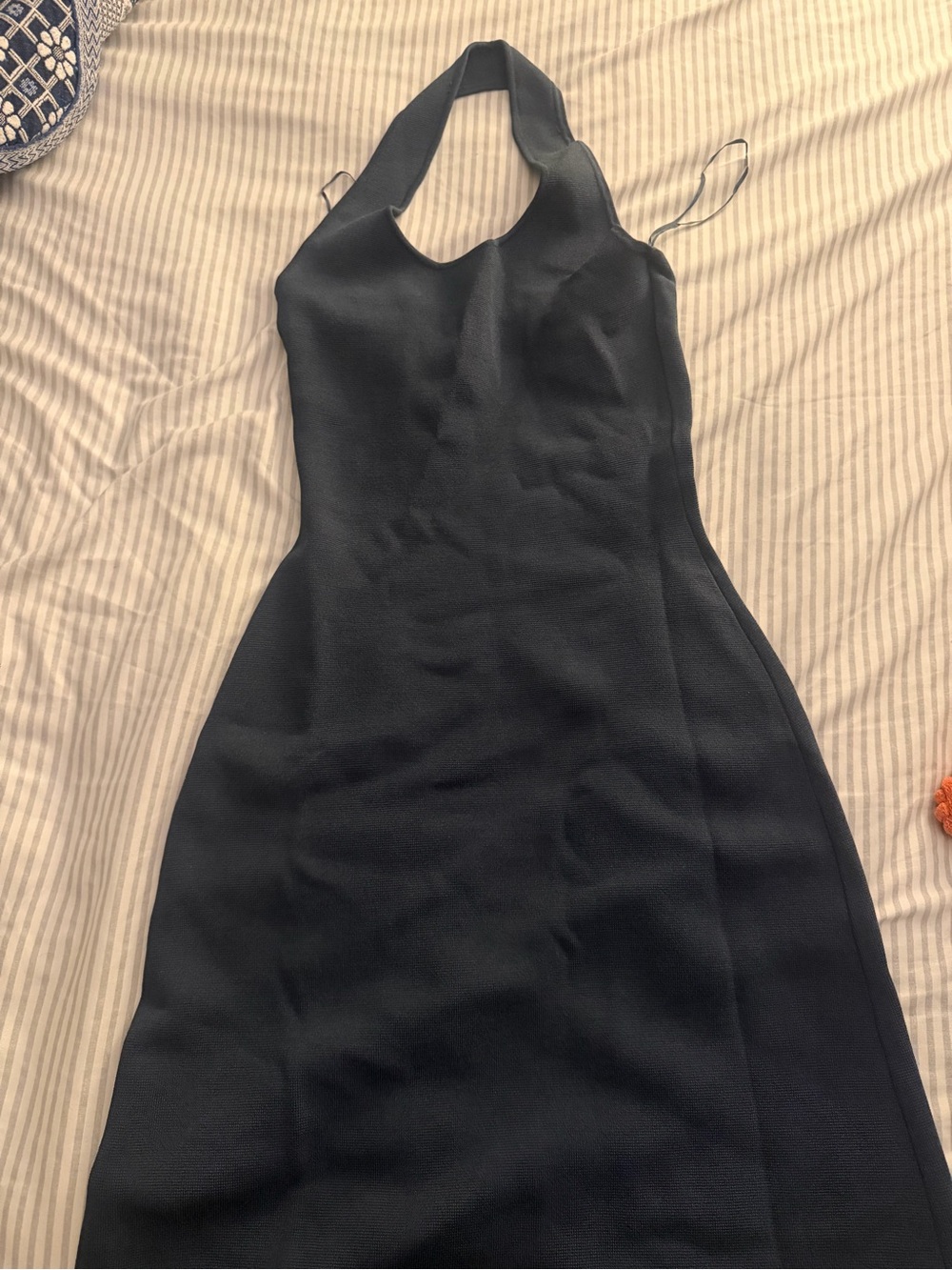 Navy blue Zara Halter Neck Women's Dress